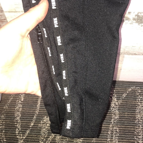 Pink Victoria’s Secret jogger sweatpants size small black and white active wear‌ - Picture 5 of 7